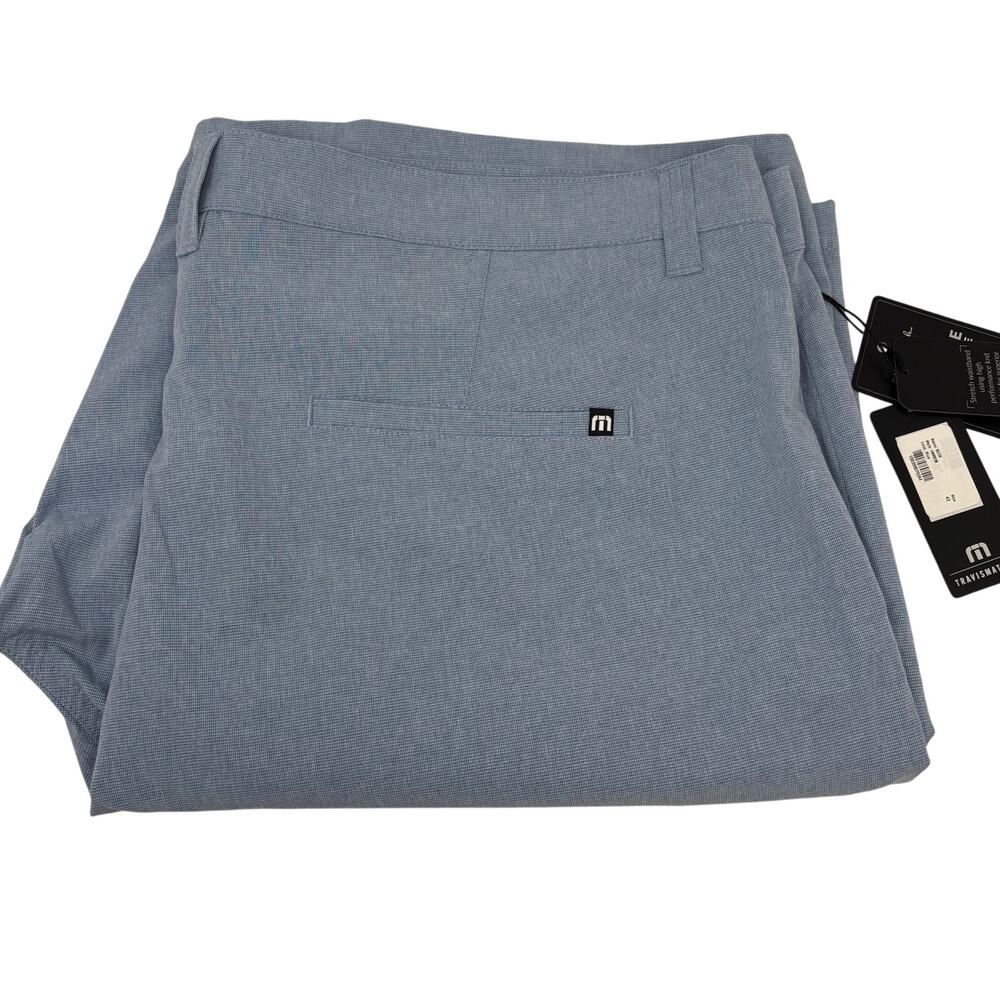 Travis Mathew Mens Sz42 Blue Chino Beck Shorts‎ NWT
